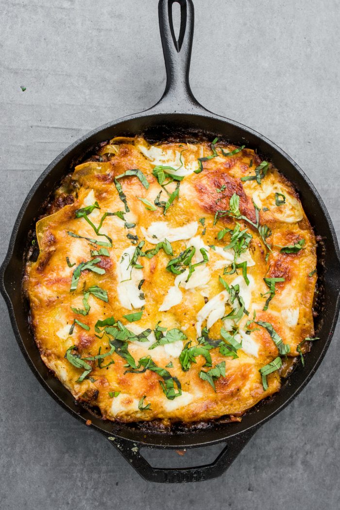 TASTY Skillet Lamb Pumpkin Lasagna