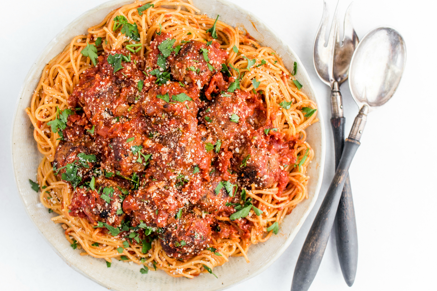 Tiny Spaghetti and Meatballs