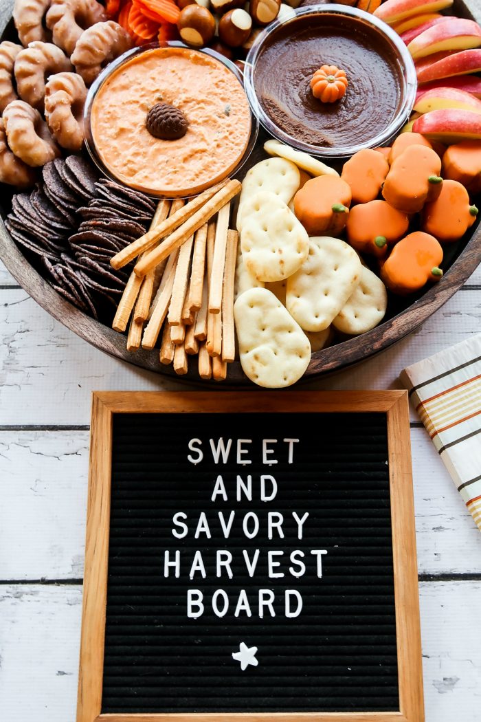 Sweet and Savory Harvest Snack Board - Reluctant Entertainer