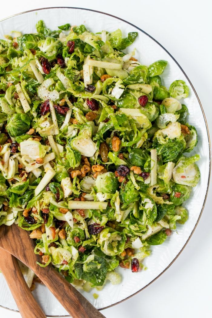 DELISH Waldorf Brussels Sprout Salad