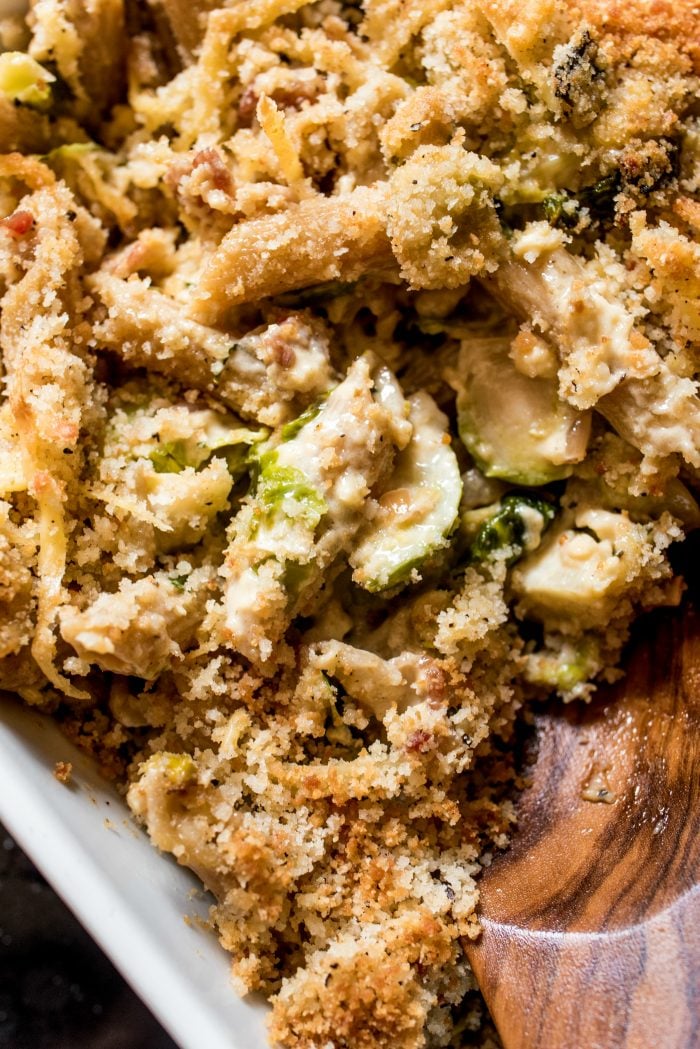 Brussels Sprouts Pasta Bake