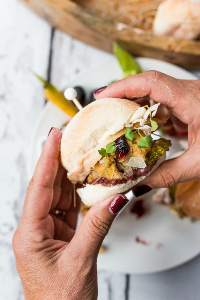 Perfect bite - Friendsgiving Turkey Sandwich
