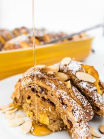 Pumpkin Maple French Toast Bake