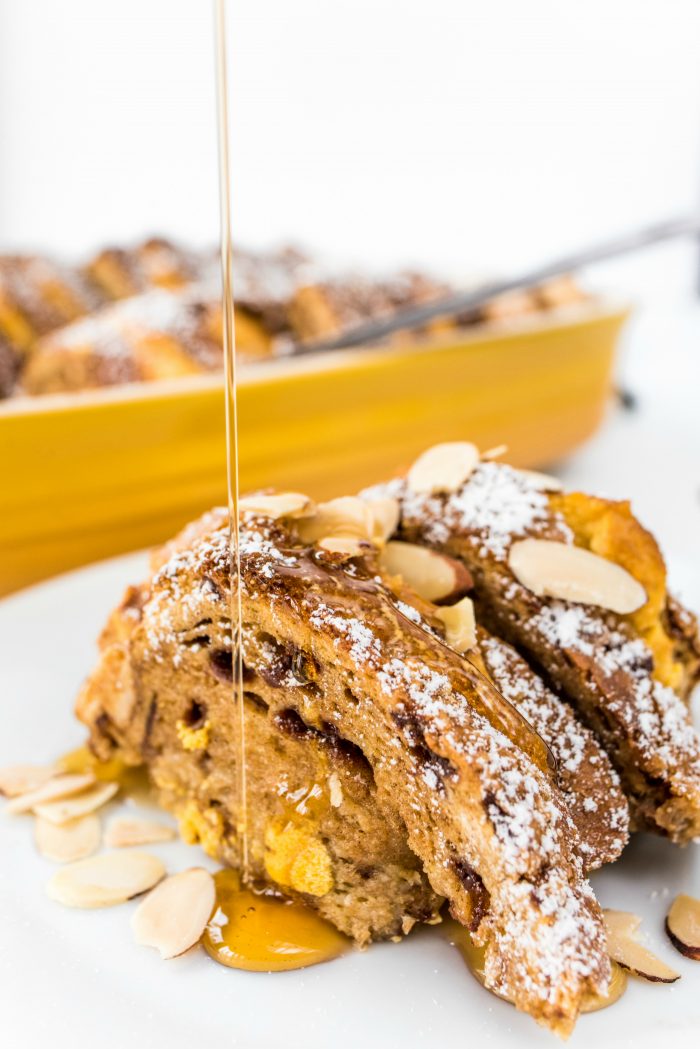 Pumpkin Maple French Toast Bake