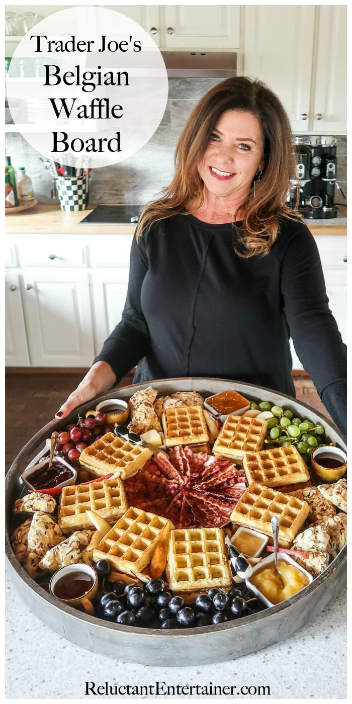 Trader Joe's Belgian Waffle Board #traderjoes #belgianwaffleboard #belgianwaffles #breakfastboard Trader Joe's Belgian Waffle Board Recipe