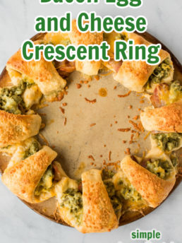 Bacon Egg and Cheese Crescent Ring