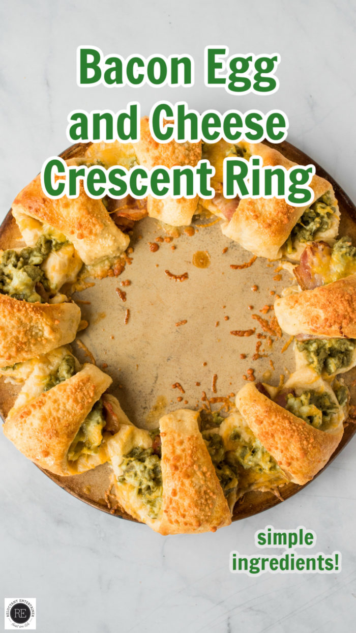 Bacon Egg and Cheese Crescent Ring