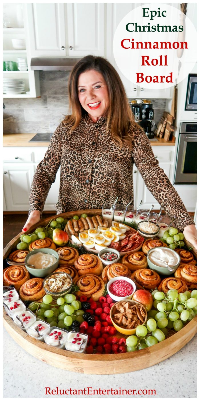 Epic Christmas Cinnamon Roll Board Recipe