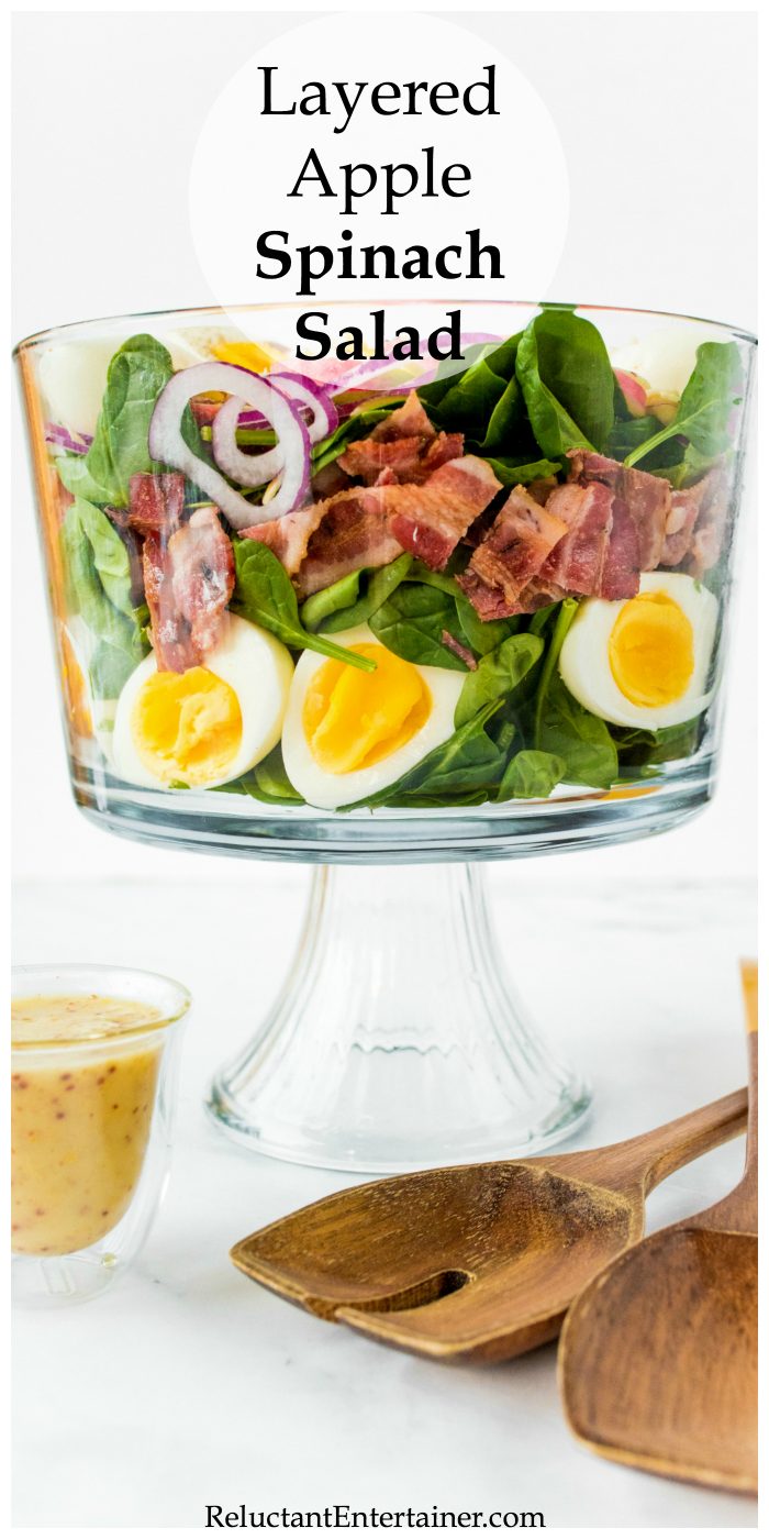 Layered Apple Spinach Salad Recipe