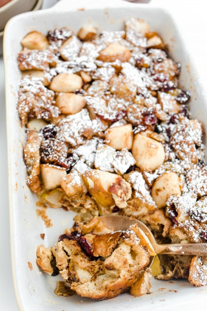 TASTY Pear Croissant Breakfast Casserole