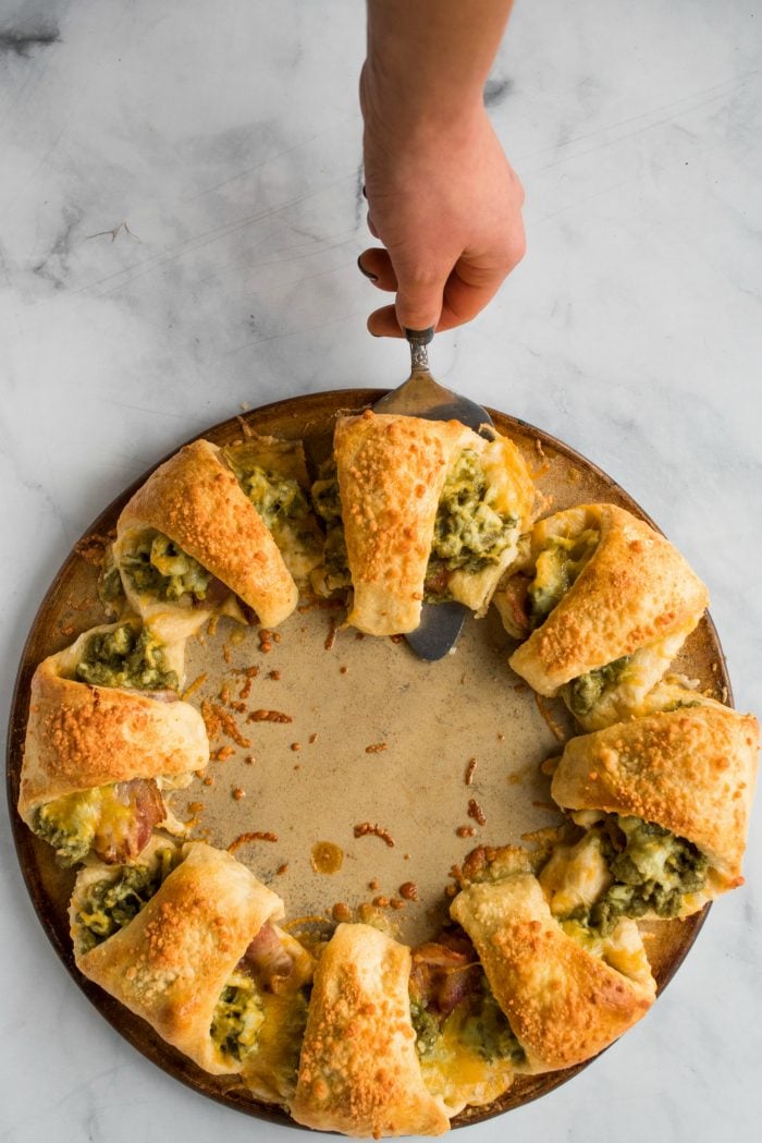 Pesto Crescent Breakfast Ring