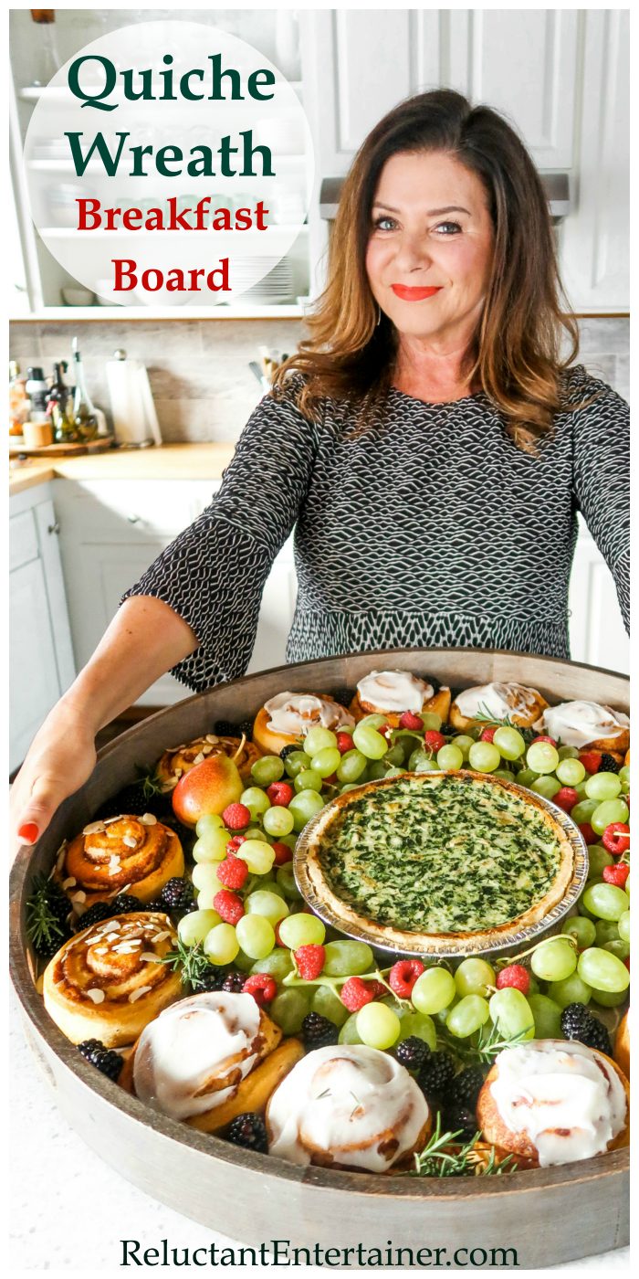 Holiday Quiche Wreath Breakfast Board Recipe