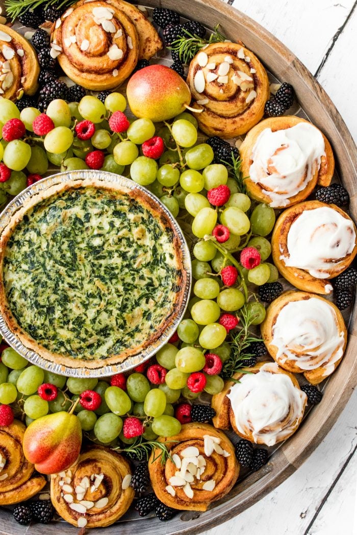 Quiche Wreath Breakfast Board Recipe