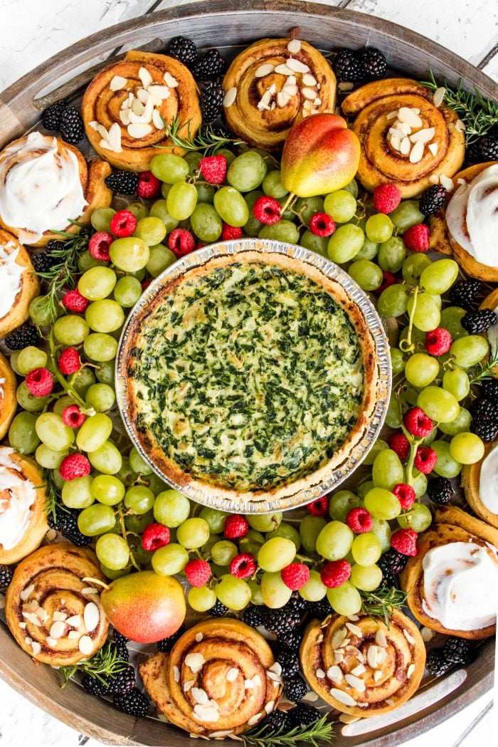 Quiche Wreath Breakfast Board