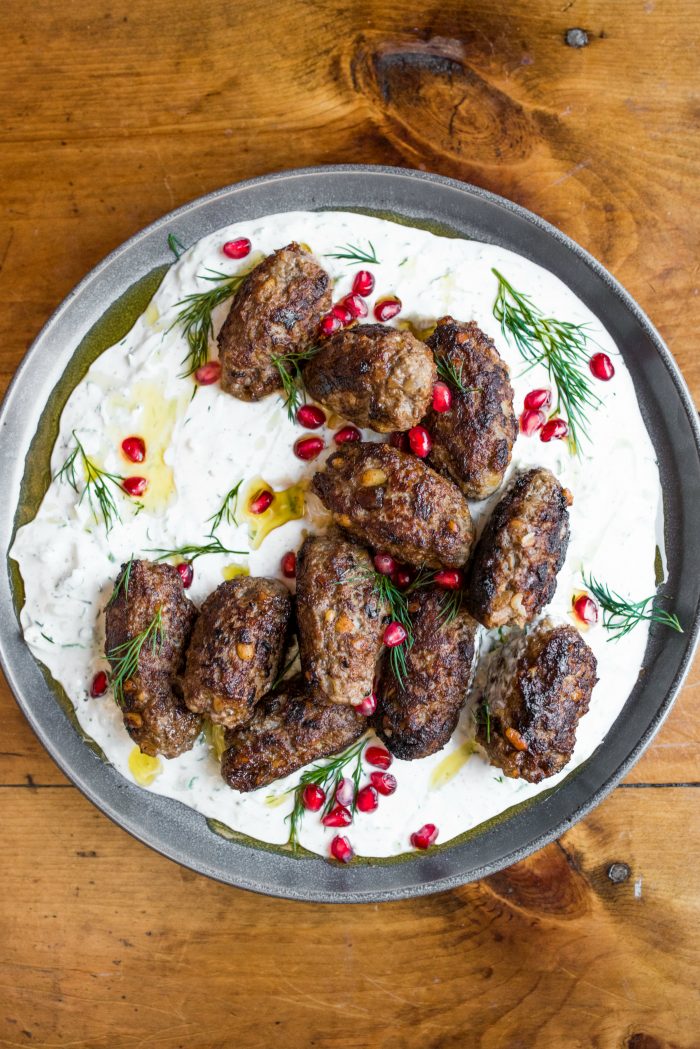 Sage Lamb Kofta with Yogurt Sauce