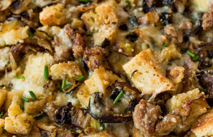 Sausage and Leek Stuffing recipe