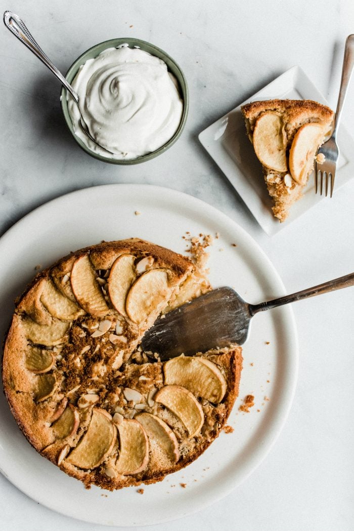 Holiday Spelt Cinnamon Apple Cake