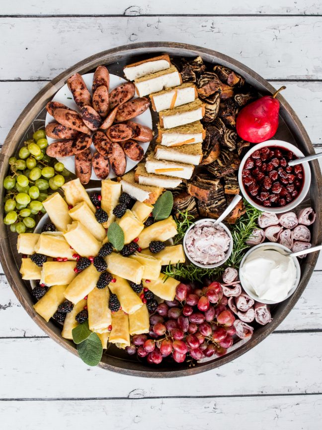 Trader Joe's Holiday Cheese Blintzes Board Reluctant Entertainer