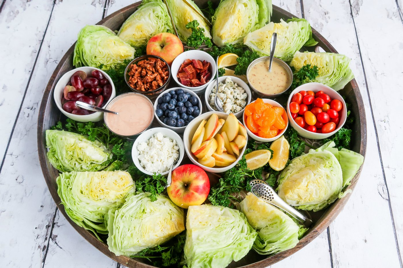 Apple Wedge Salad Board Recipe - Reluctant Entertainer