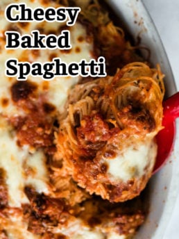 Cheesy Baked Spaghetti