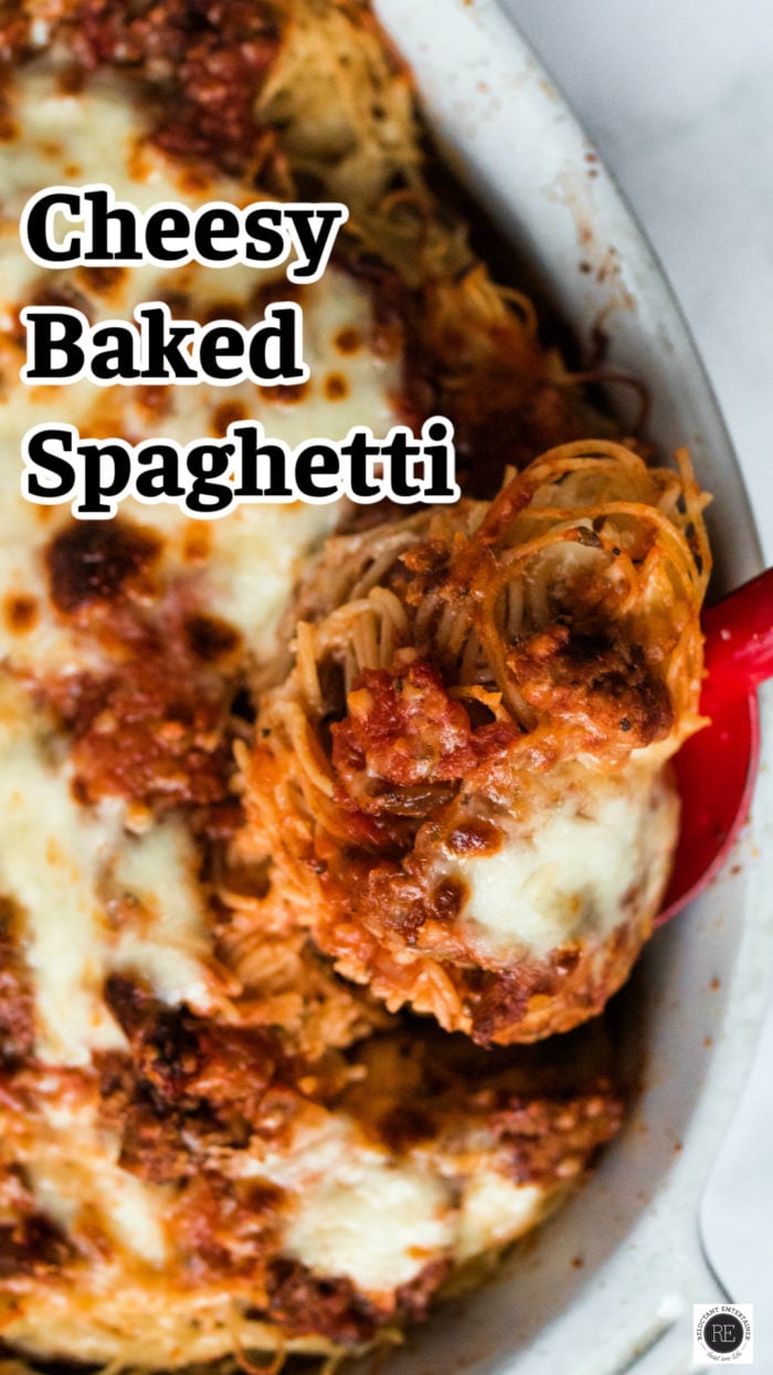 Cheesy Baked Spaghetti