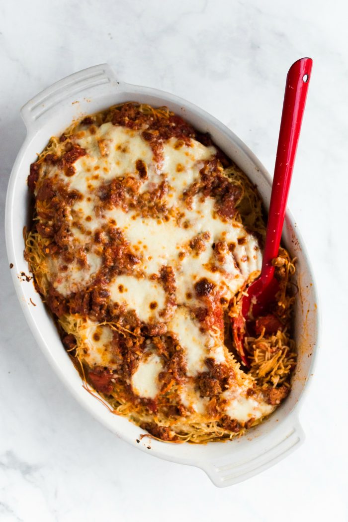 Classic Spaghetti Bake with Mozzarella