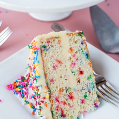 Funfetti Layered Cake With Cake Batter Ganache - Public Lives, Secret  Recipes