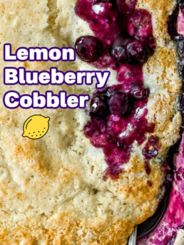 Lemon Blueberry Cobbler