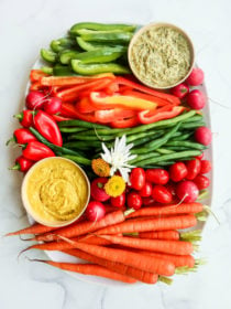 Fresh Spring Hummus Crudite Recipe