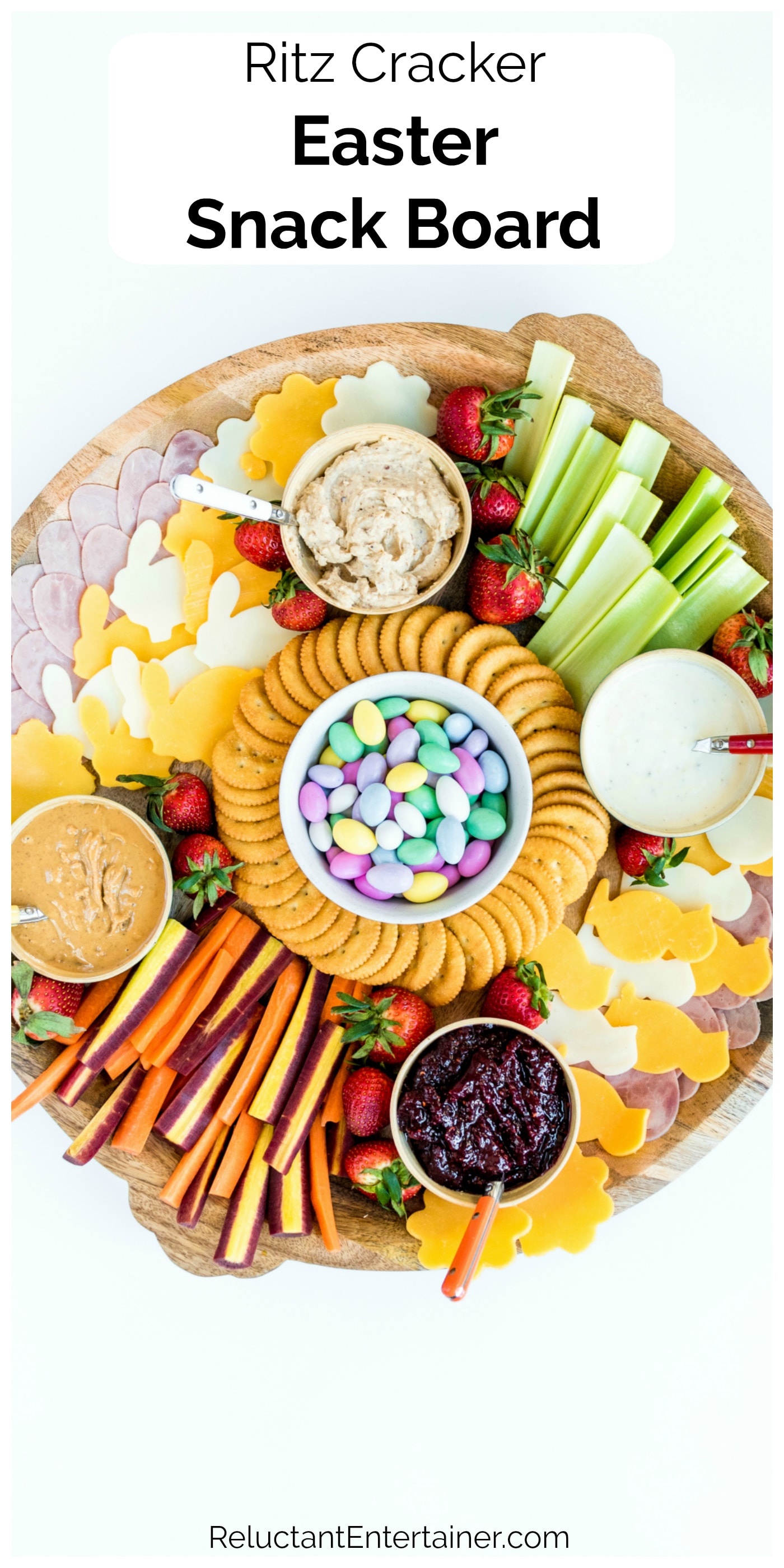 Easter Ritz Crackers Ritz Cracker Easter Snack Board - Reluctant Entertainer