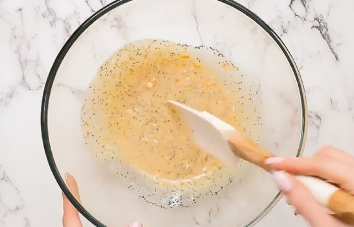 making the fruit salad dressing