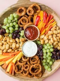 a tater tots snack board