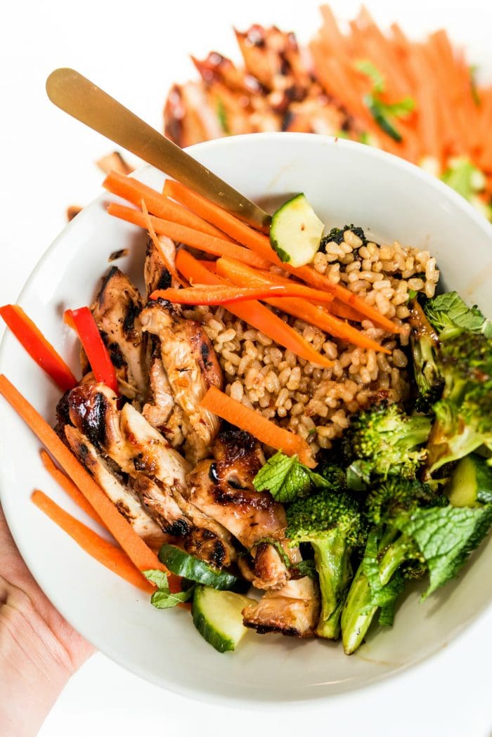 Meal-Prep Chili-Lime Chicken Bowls