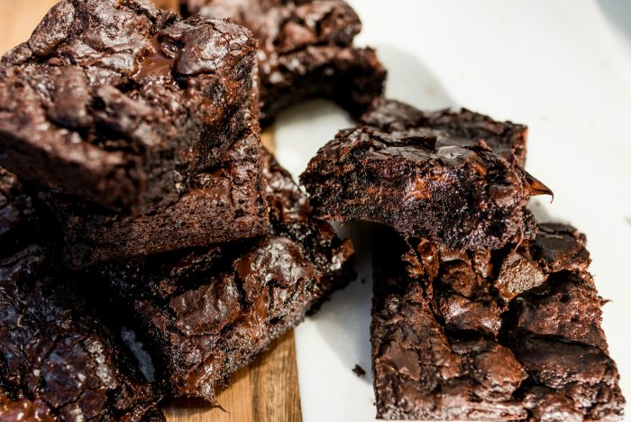 several pieces of Homemade Chocolate Fudge Brownies
