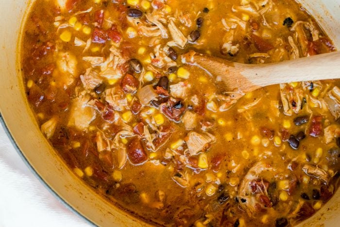 chicken tortilla soup with corn