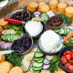 a cheese cracker board