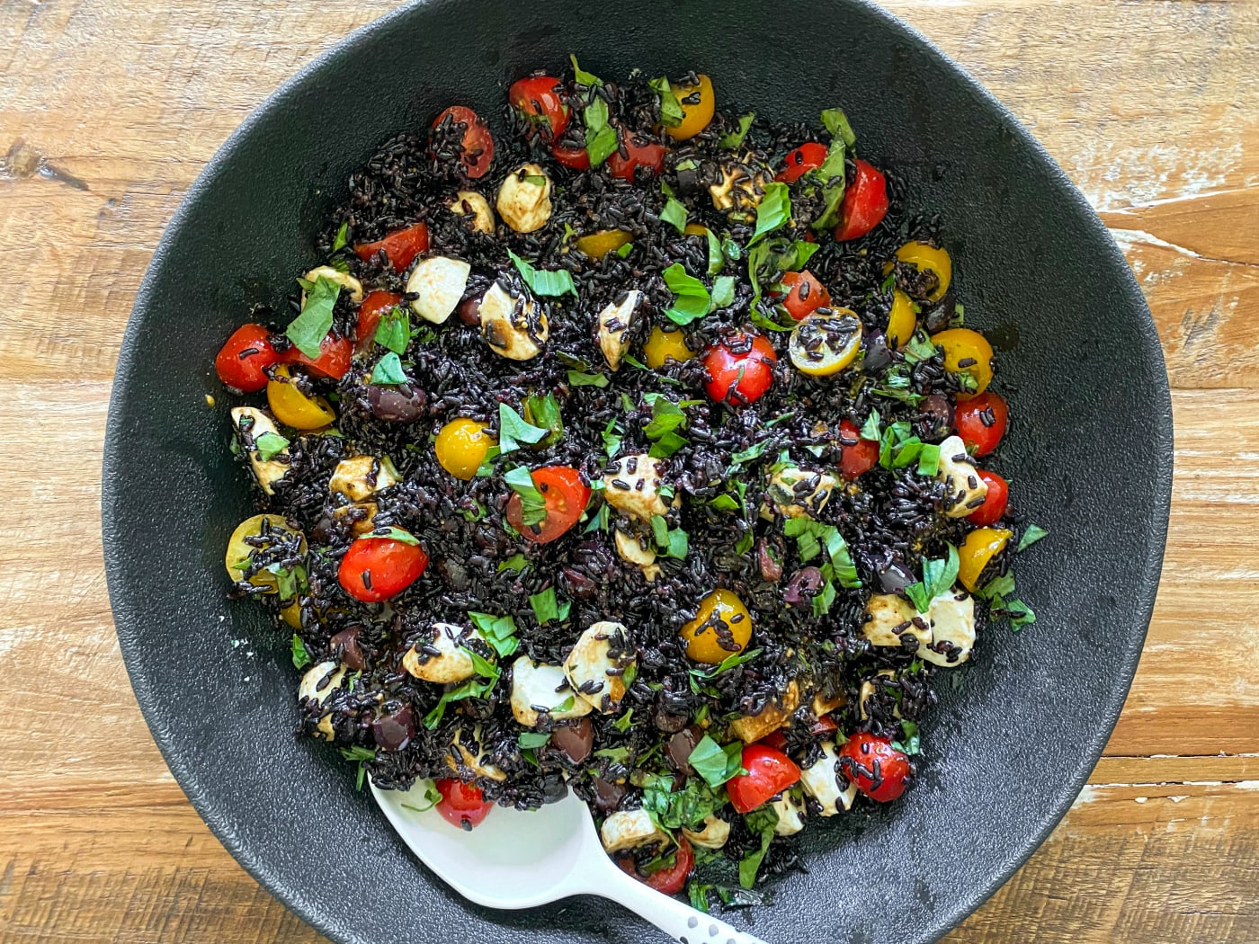 Forbidden Black Rice Salad - Reluctant Entertainer