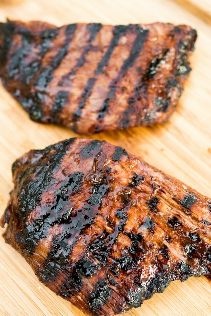 Steak grilled in Balsamic Soy Steak Marinade