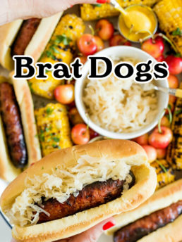 Brat Dogs (bratwurst hot dogs)