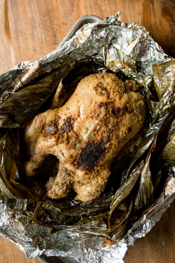 whole duck cooked in foil