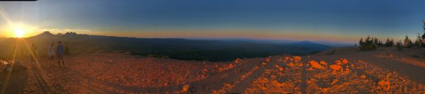 beautiful pano view of tumalo ridge, OR