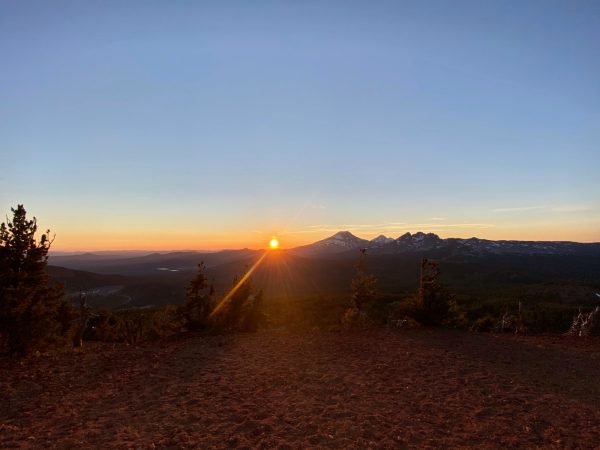 sunset up top of tumalo ridge, OR
