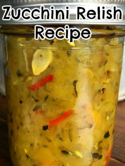 Zucchini Relish Recipe