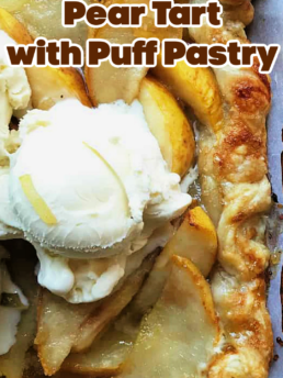 Pear Tart with puff pastry