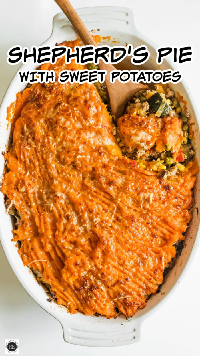 Shepherd's pie
with sweet potatoes