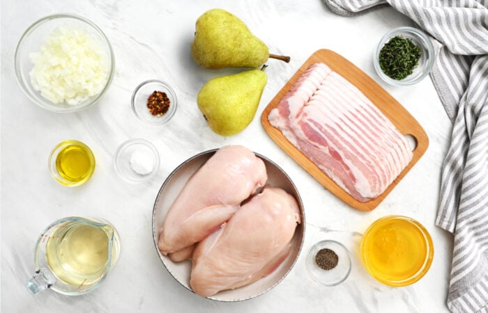 chicken and pear recipe ingred