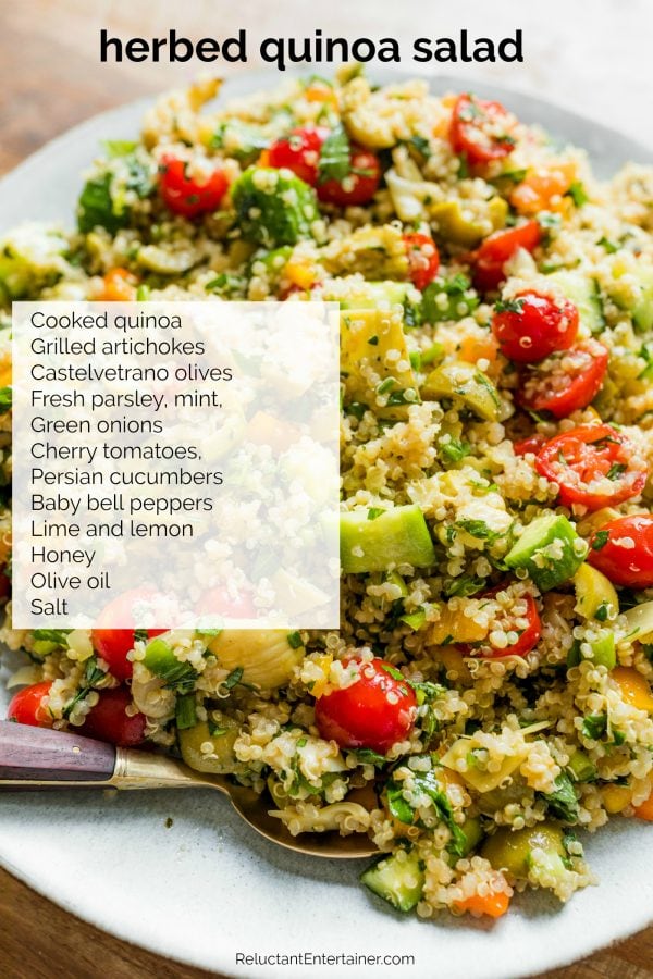 quinoa salad with veggies