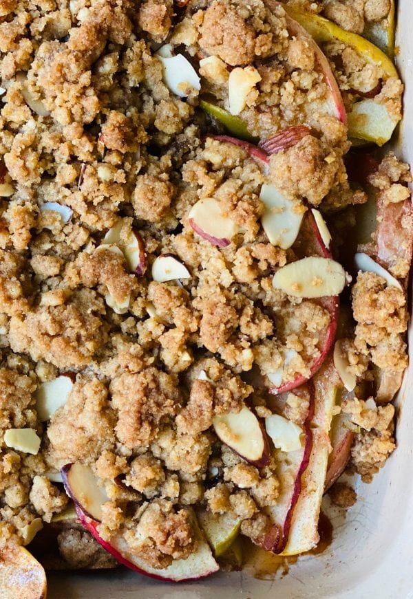 Apple Pear Crumble without Oats