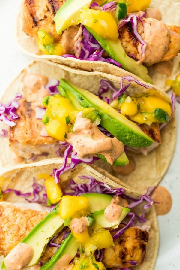 mahi mahi tacos with chipotle