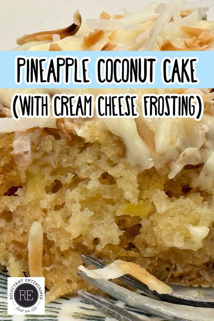 Pineapple Coconut Cake (with Cream Cheese Frosting)